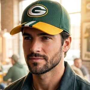 Vintage Green Bay Packers Drew Pearson Mesh SnapBack Hat Team NFL OS